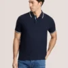 TEXTURE POLO Button Up Polo