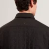 THOVA Textured Quilt Zip-Through Overshirt