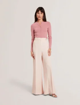 TRAGAT Ultra Wide Leg Woven Tailored Trousers