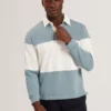 TRAVISS Long Sleeve Panelled Rugby Shirt