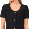 TWESKA Button Down Mini Dress with Pockets