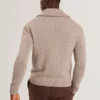 VARINK Twisted Yarn Knit Zip-Through Jumper