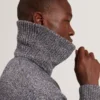 VARINK Twisted Yarn Knit Zip-Through Jumper