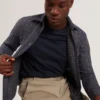 VYSER Jacquard Check Woven Long Sleeve Shirt
