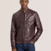 WAGGONER Leather Bomber Jacket
