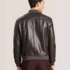 WAGGONER Leather Bomber Jacket