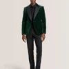 WEBSTER Velvet Single Breasted Tuxedo Jacket