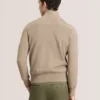 WESLEY Suede Panel Zip-Up Bomber Jacket