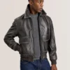 WHISTLER Leather Bomber Jacket