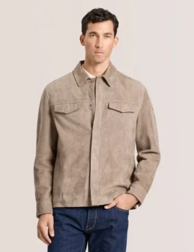 WILBUR Suede Shirt Jacket