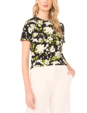 WILLOW Floral Cotton Short Sleeve T-Shirt