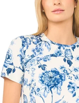 WILLOW Porcelain Print Slim Fit T-Shirt