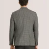WINFRED Mini Check Wool Modern Fit Suit Jacket