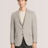 WINFRED Mixed Plaid Wool Tailored Blazer