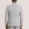 WINFRED Single Breasted Two Button Notch Flat Front Linen Suit Jacket