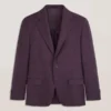 WINFRED Single Breasted Two Button Notch Fully Fashioned Plaid Jacket