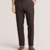 WINTER Flat Front Linen Suit Pant