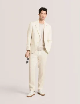 WINTER Flat Front Linen Suit Pant