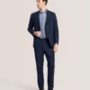 WINTER Flat Front Plaid Suit Pant