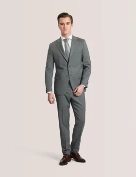 WINTER Flat Front Plaid Suit Pant