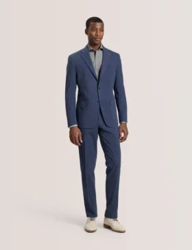WINTER Flat Front Seersucker Suit Pant
