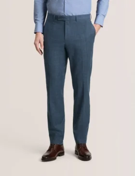 WINTER Glen Check Cotton Blend Suit Pants