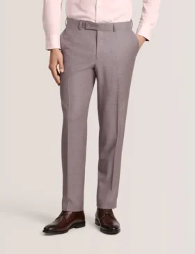 WINTER Sharkskin Wool Modern Fit Suit Pants