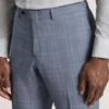 WINTER Soft Check Wool Modern Fit Suit Pants
