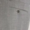 WINTER Soft Check Wool Modern Fit Suit Pants