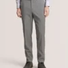 WINTER-STRIPE Striped Wool Modern Fit Suit Pants