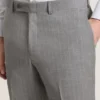WINTER-STRIPE Striped Wool Modern Fit Suit Pants