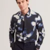 WRENIN Photographic Floral Print Long Sleeve Shirt