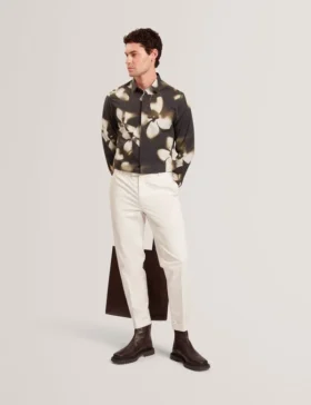 WRENIN Photographic Floral Print Long Sleeve Shirt