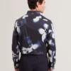 WRENIN Photographic Floral Print Long Sleeve Shirt