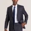 WRIGHT-PLAID Single Breasted Two Button Notch Fully Fashioned Plaid Suit Jacket