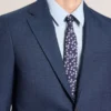 WRIGHT-PLAID Single Breasted Two Button Notch Fully Fashioned Plaid Suit Jacket