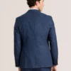 WRIGHT-PLAID Single Breasted Two Button Notch Fully Fashioned Plaid Suit Jacket
