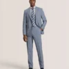 WRIGHT Soft Check Modern Fit Wool Suit Jacket