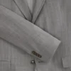 WRIGHT-STRIPE Striped Wool Modern Fit Suit Jacket