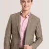 WRIGHT Subtle Check Modern Fit Wool Suit Jacket
