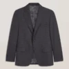 WRIGHT-TATTERSALL Single Breasted Two Button Notch Fully Fashioned Tattersall Suit Jacket