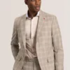 WRIGHT Tonal Check Modern Fit Suit Jacket
