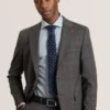 WRIGHT Window Check Modern Fit Suit Jacket