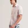 WRYTE Short Sleeve Linen Cotton Woven Shirt