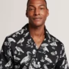 YAMAL Duck Print Cotton Short Sleeve Shirt