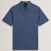 ZUMURUD Tile Print Cotton Short Sleeve Shirt